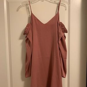 Dress & Dwell Pink Off-the-Shoulder Dress